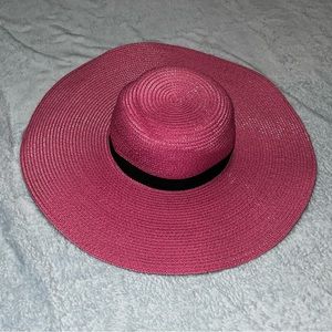 Pink Wide Brim Women’s Hat